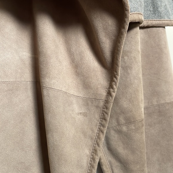 “Ralph Lauren Black Label” Cashmere and Suede Cardigan - Picture 4 of 8